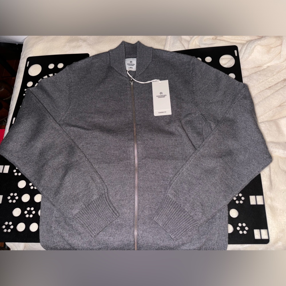 NWT Reigning Champ Wool Bomber